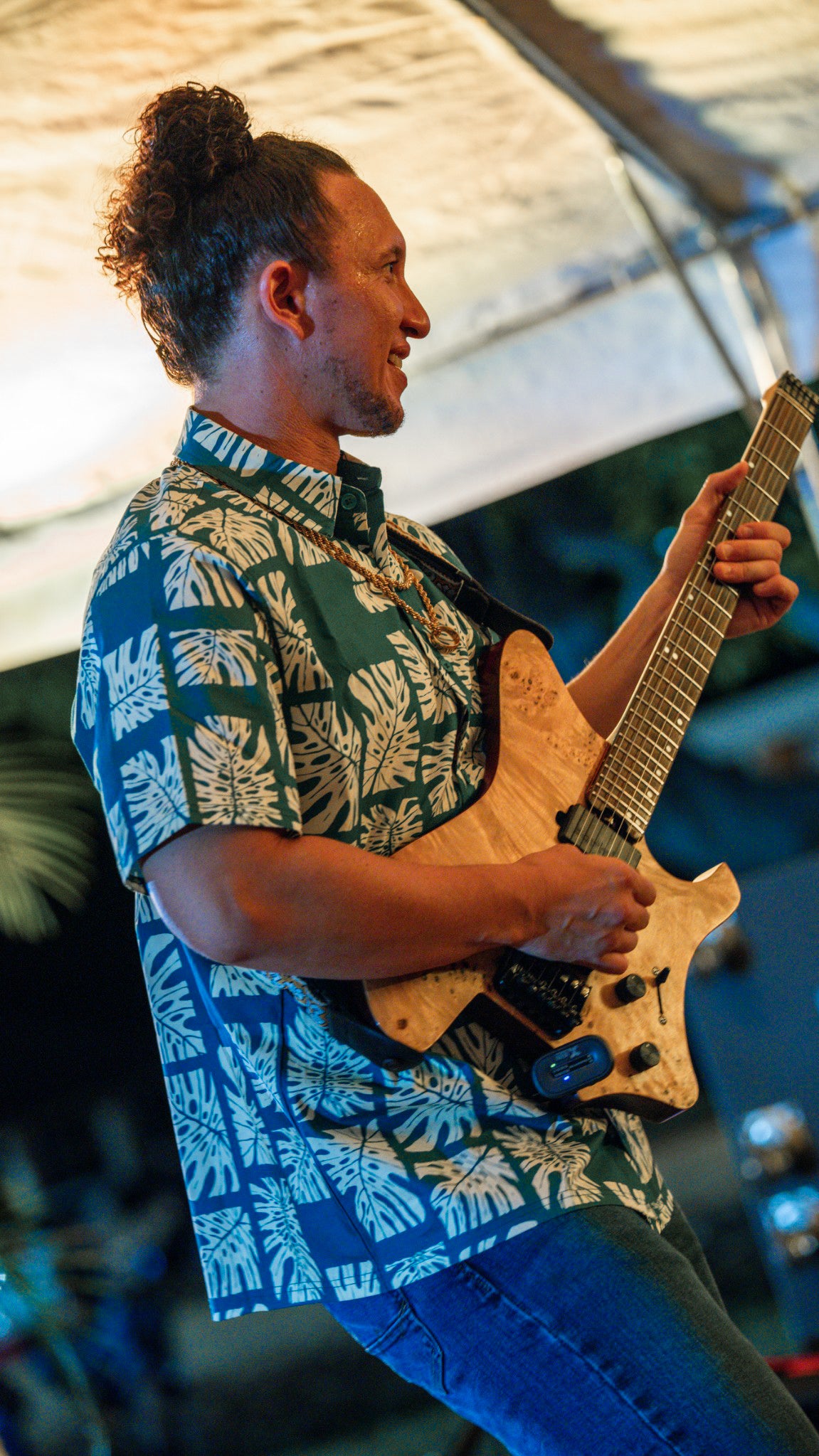 Vintage Monstera Aloha Shirt