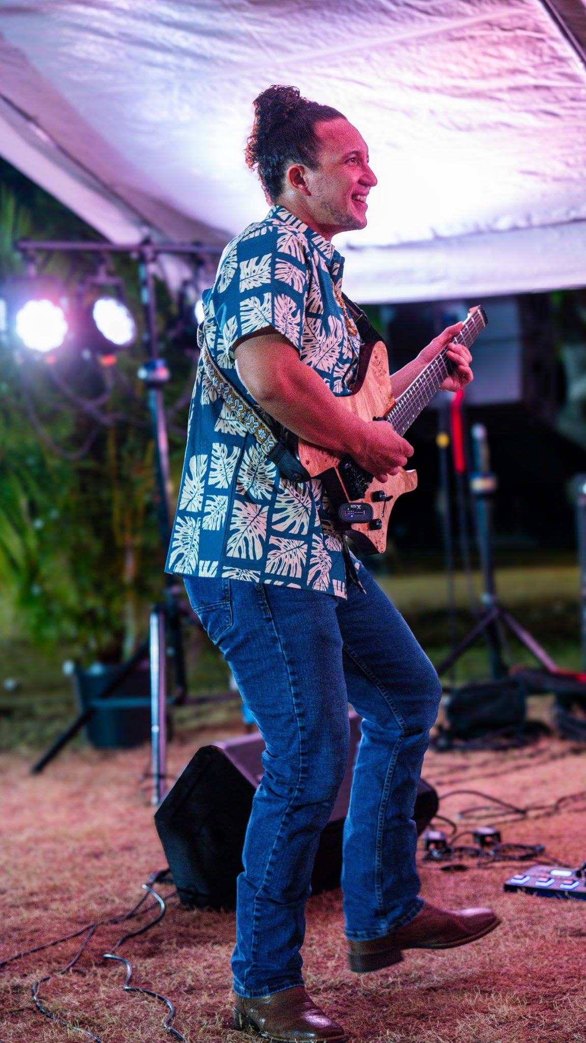Vintage Monstera Aloha Shirt