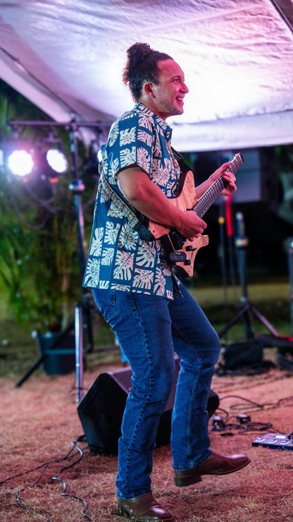 Vintage Monstera Aloha Shirt