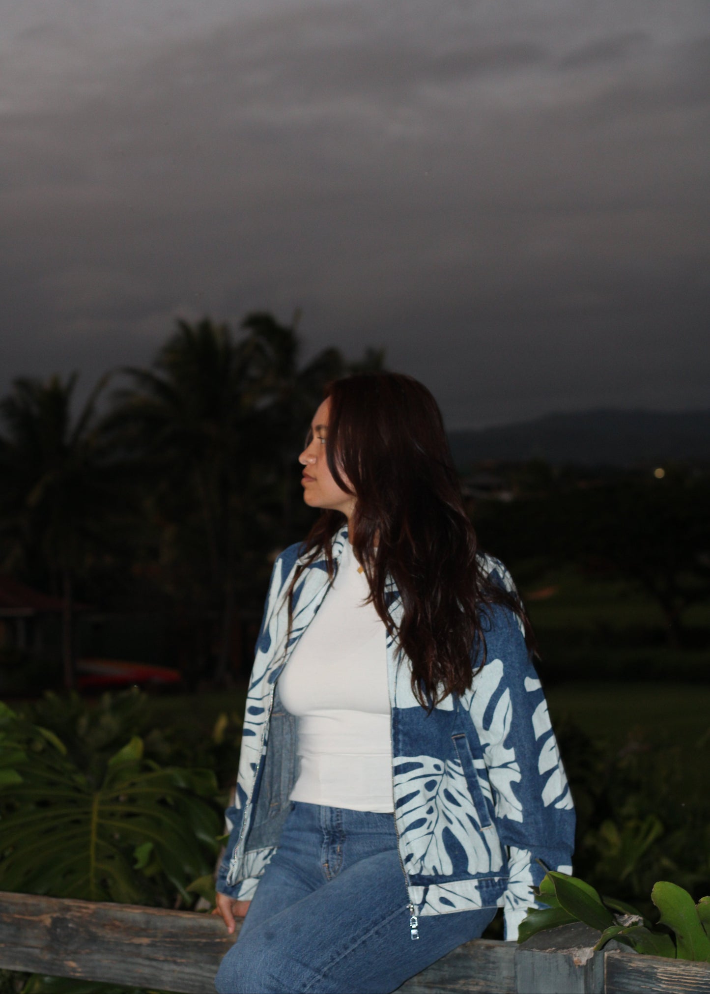 Monstera Denim Jacket