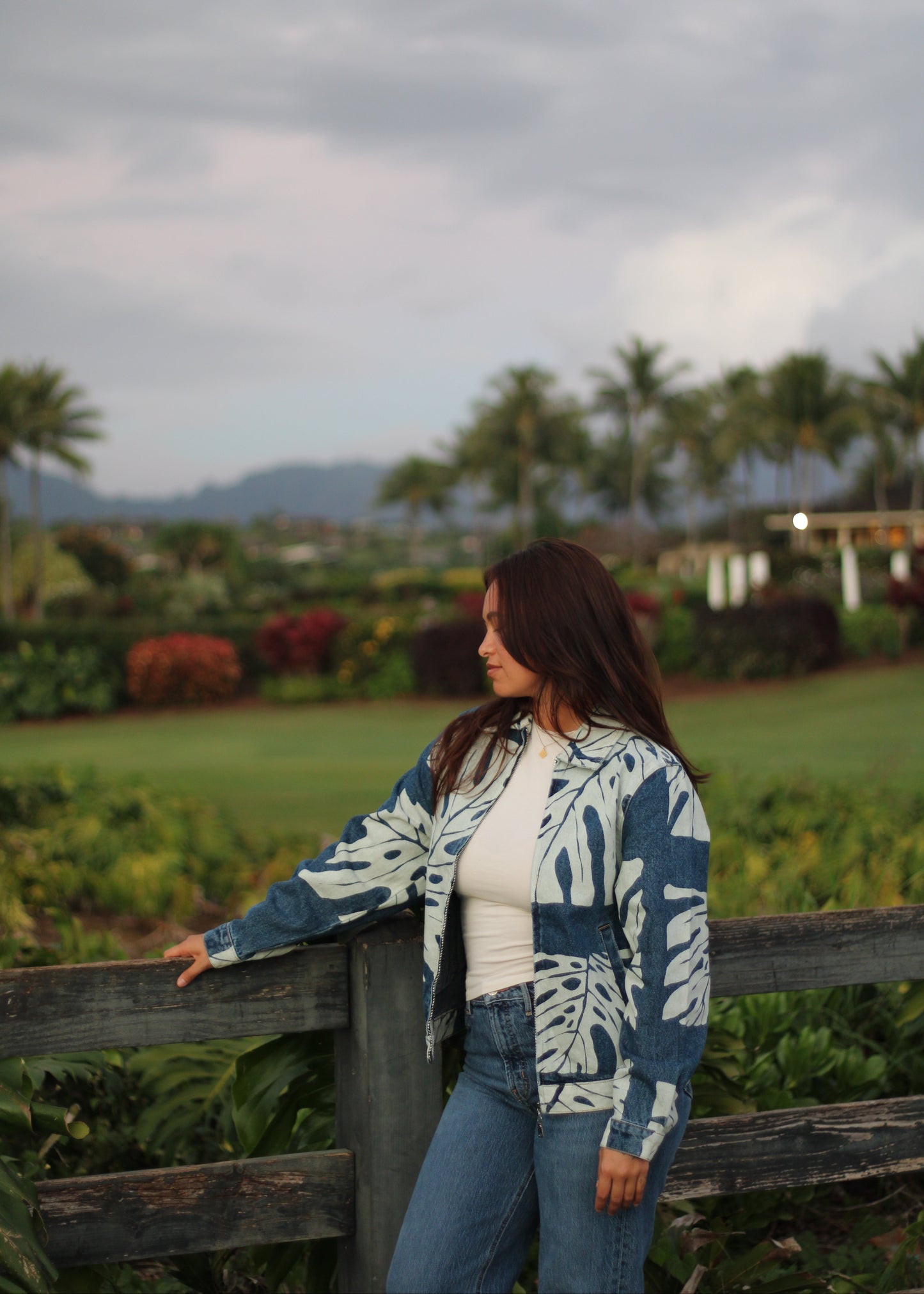 Monstera Denim Jacket