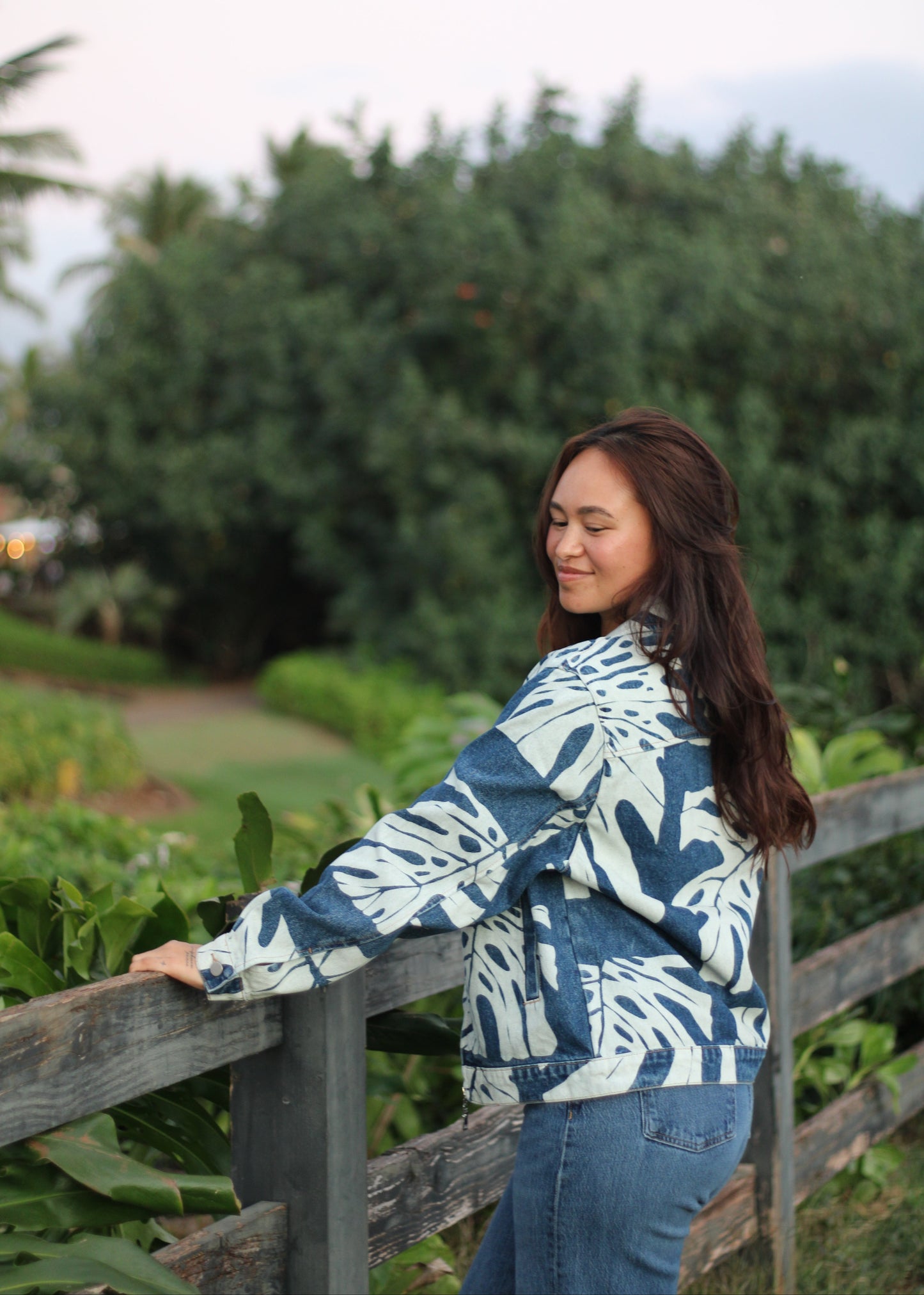 Monstera Denim Jacket