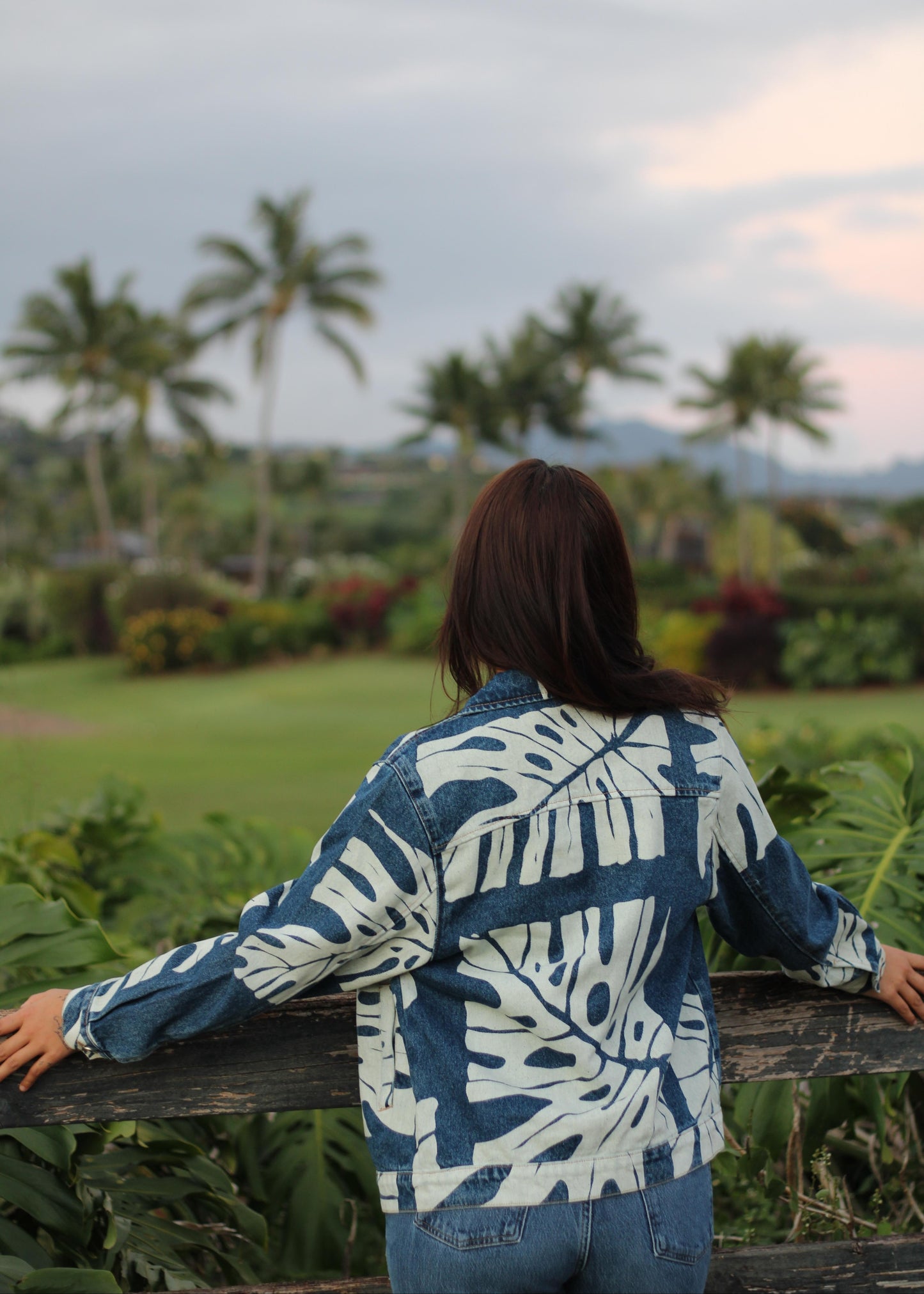 Monstera Denim Jacket